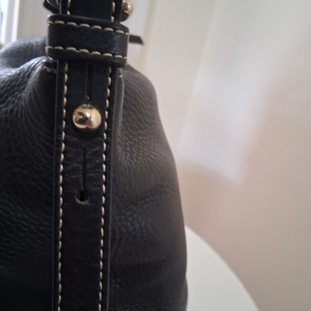 Dooney & Bourke Black Pebbled Leather Shoulder Bag - Picture 10 of 16